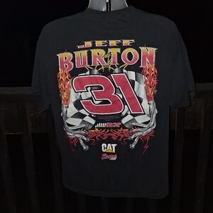 Vintage Jefd Burton CAT racing T Shirt Size   XL
